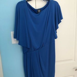 Vince Camuto asymmetrical blue dress